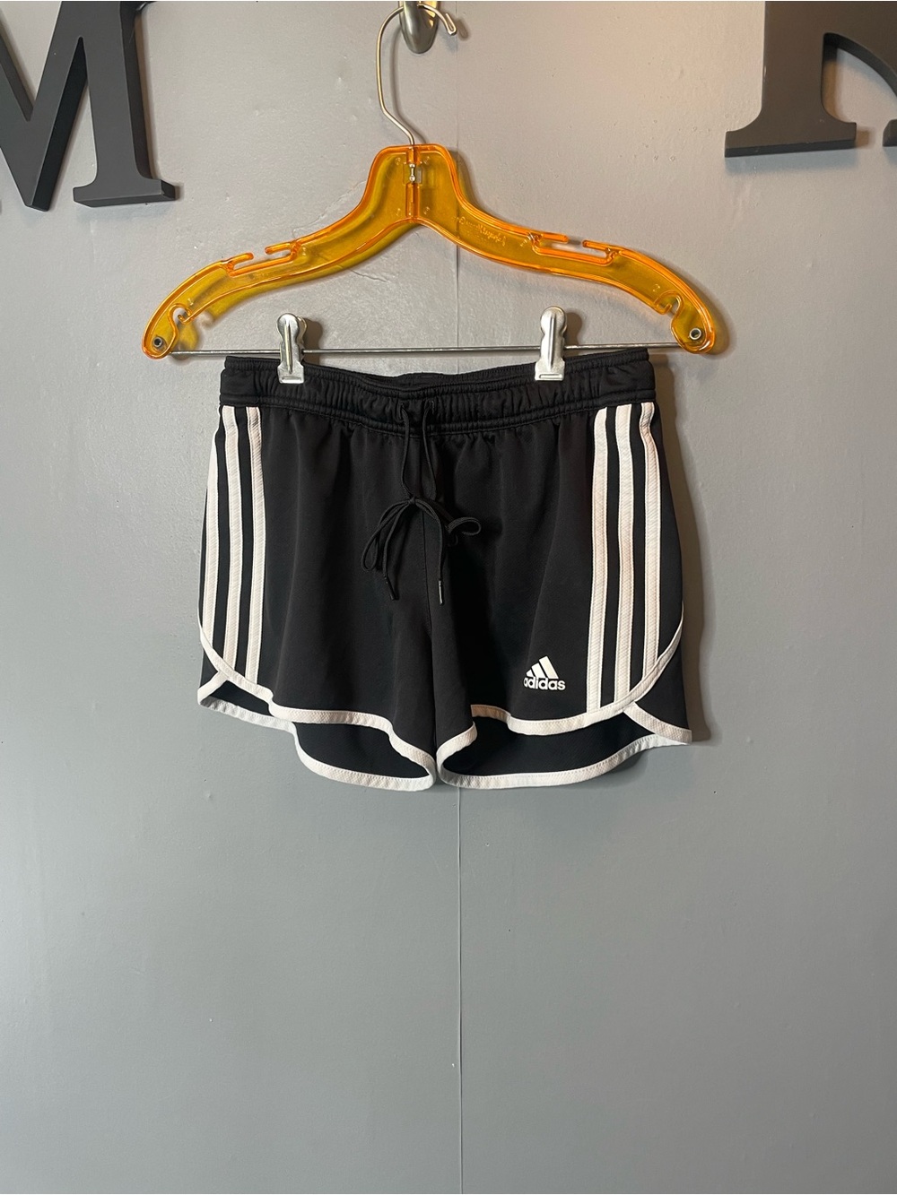 Adidas Black Women's Training Shorts with White Trim size XS